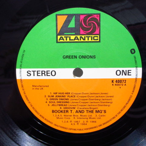 BOOKER T. & THE MG’S (ブッカーT＆ザ・MG'S)  - The Best Of (UK 80's RE Stereo/No Barcode)