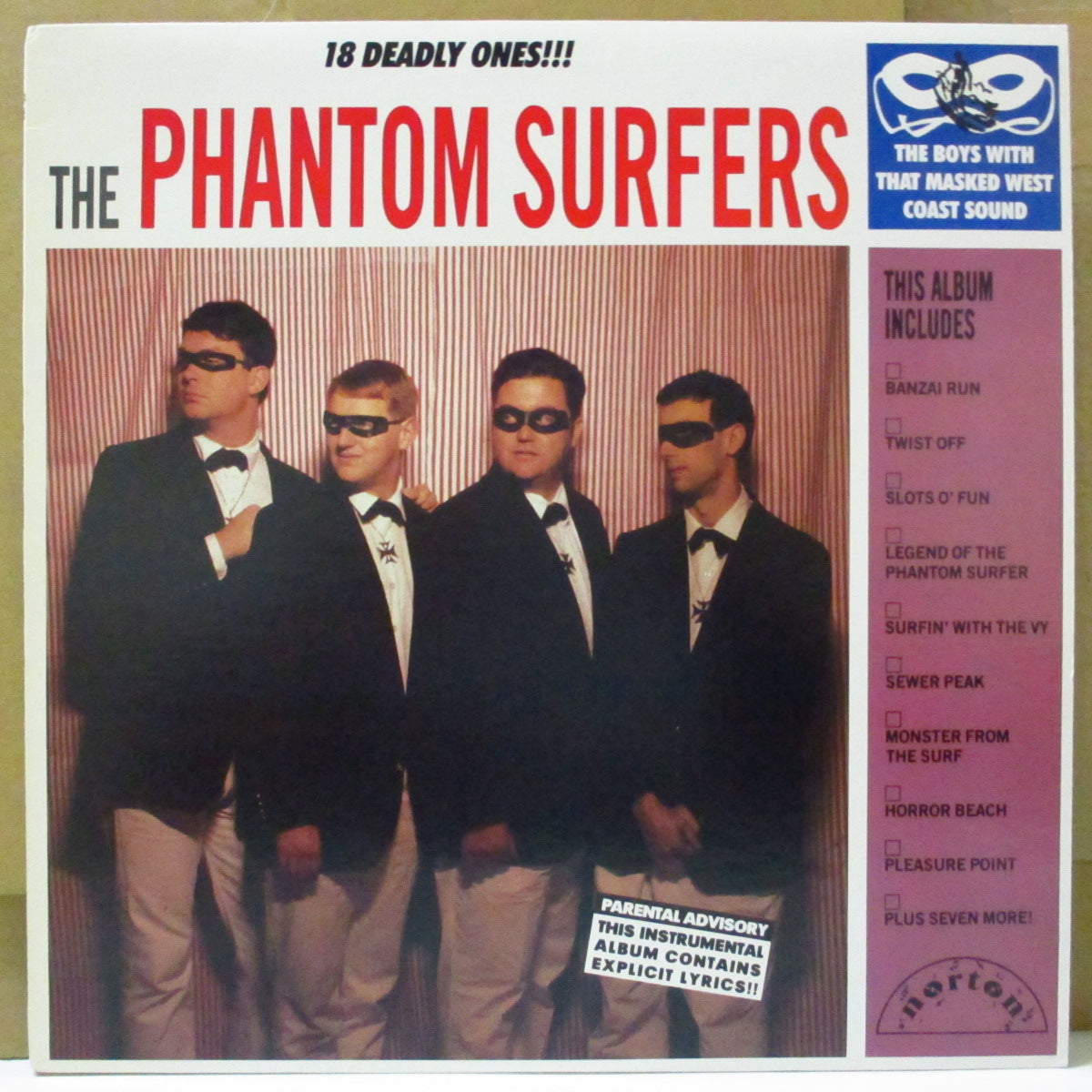 PHANTOM SURFERS, THE (ザ・ファントム・サーファーズ)  - 18 Deadly Ones!!! (US Orig.LP)