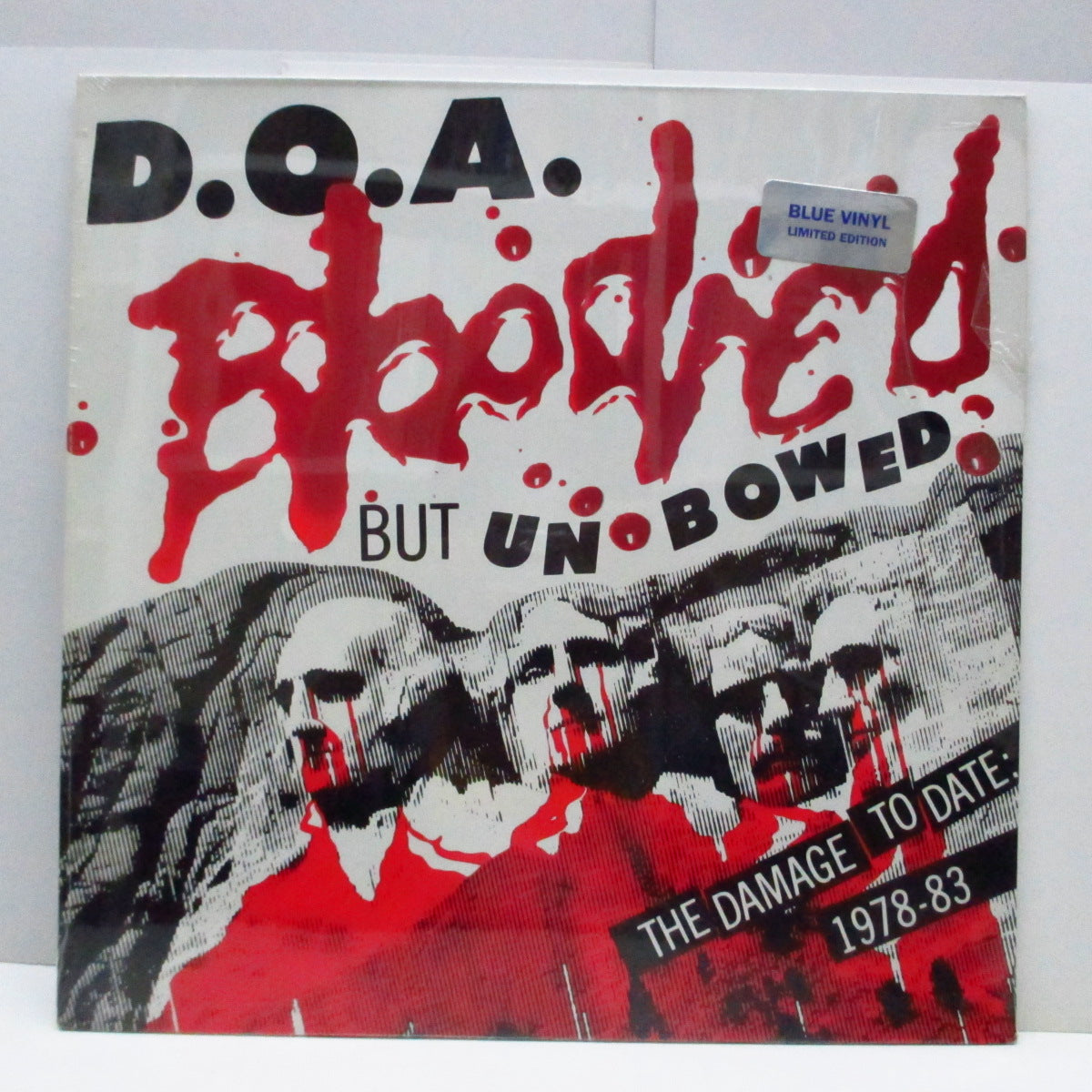 D.O.A. - Bloodied But Unbowed : The Damage To date 1978-83 (US 80's Ltd.Blue Vinyl Re LP/Stickered CVR)