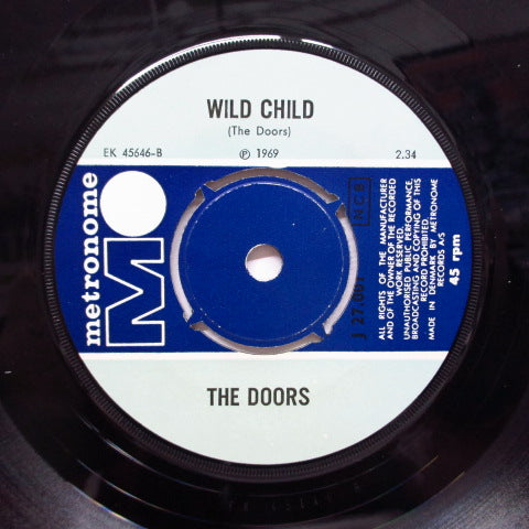 DOORS (ドアーズ) - Wild Child (Denmark Orig.7"+PS)