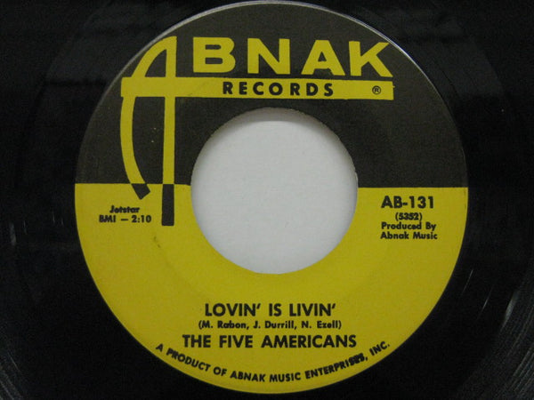 FIVE AMERICANS - Lovin' Is Livin' / Con Man (US Orig.)