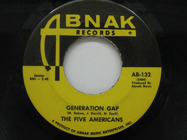 FIVE AMERICANS - Generation Gap / The Source (US Orig.)