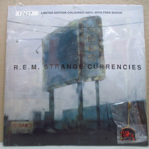 R.E.M. - Strange Currencies (UK Ltd.Green Vinyl 7" w/Badge)