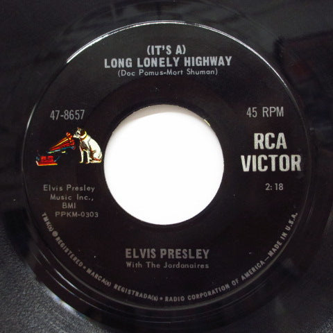 ELVIS PRESLEY (エルヴィス・プレスリー) - Long Lonely Highway (Orig+PS)