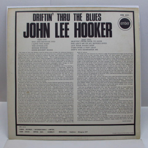 JOHN LEE HOOKER - Driftin' Thru The Blues (UK Orig.Stereo)