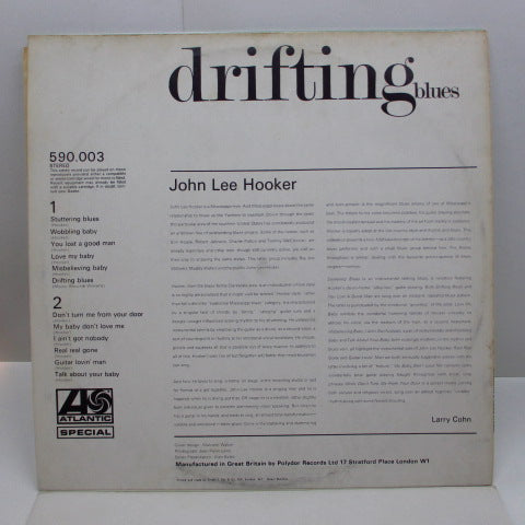 JOHN LEE HOOKER (ジョン・リー・フッカー) - Drifting Blues (UK '67 Reissue Stereo LP/CS)