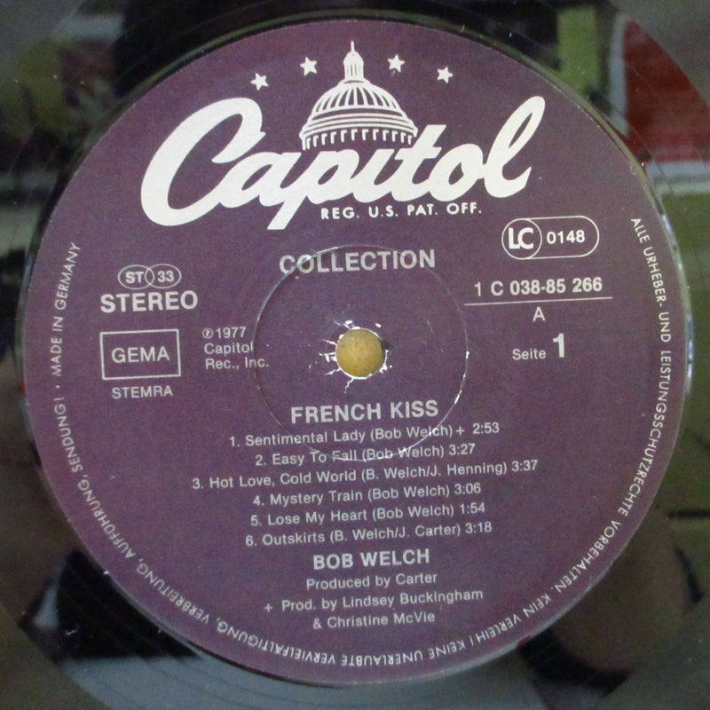 BOB WELCH (ボブ・ウェルチ)  - Collection [ French Kiss ] (EU 80's 再発 LP/別デザイン光沢ジャケ)