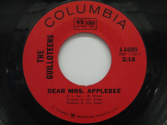 GUILLOTEENS - Dear Mrs.Applebee / I Love That Girl