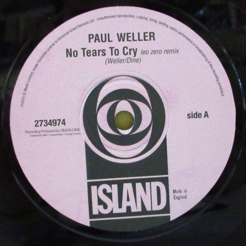 PAUL WELLER (ポール・ウェラー)  - No Tears To Cry (UK-EU 限定 7"+「オレンジ&黄色文字タイトル」の光沢固紙ナンバリング入りジャケ)