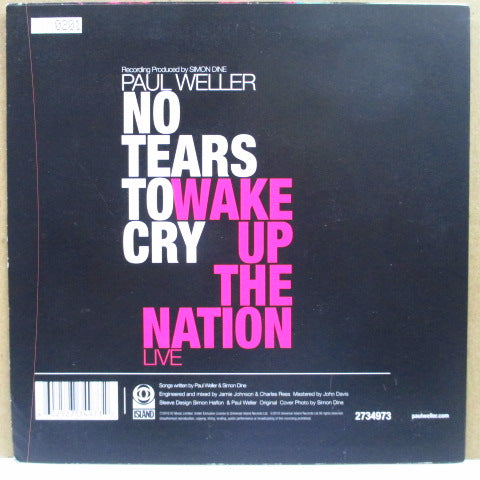 PAUL WELLER (ポール・ウェラー) - No Tears To Cry (UK/EU 限定 7"/Pink PS)