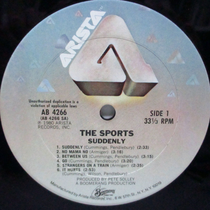 SPORTS, THE (ザ・スポーツ)  - Suddenly... (US Orig.LP+Inner/Promo Stamped CVR)