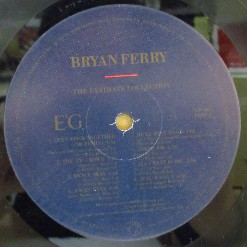 BRYAN FERRY (ブライアン・フェリー)  - The Ultimate Collection With Roxy Music (UK オリジナル LP＋インナー/レギュラー・シングル光沢ジャケ)