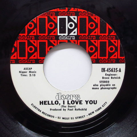 DOORS - Hello, I Love You (2nd Press Stereo)