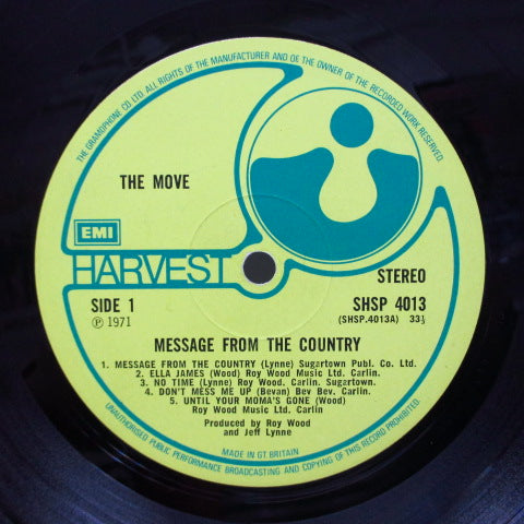 MOVE (ムーヴ) - Message From The Country (UK Orig.Textured FS)