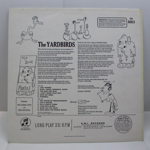 YARDBIRDS (ヤードバーズ) - Roger The Engineer (UK 70's Re 2xEMI Stereo/CS)