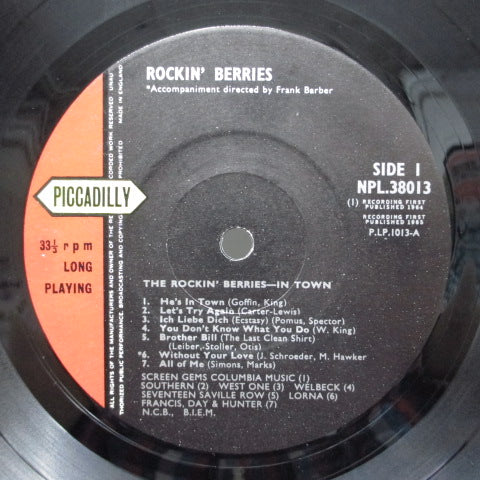 ROCKIN' BERRIES - In Town (UK Orig.Mono LP/CFS)