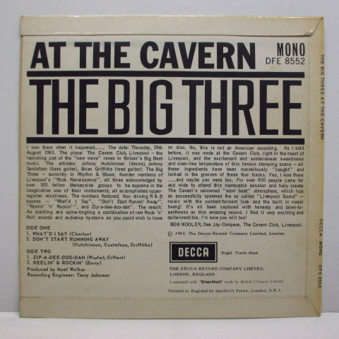 BIG THREE - At The Cavern (UK Orig.Mono EP/CFS)