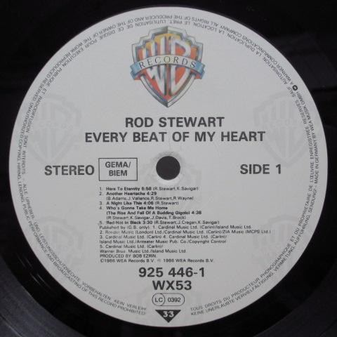 ROD STEWART (ロッド・スチュワート)  - Every Beat Of My Heart (German Orig.LP＋Inner/Stickered CVR)