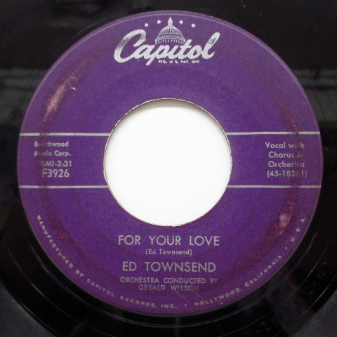 ED TOWNSEND - For Your Love / Over And Over Again