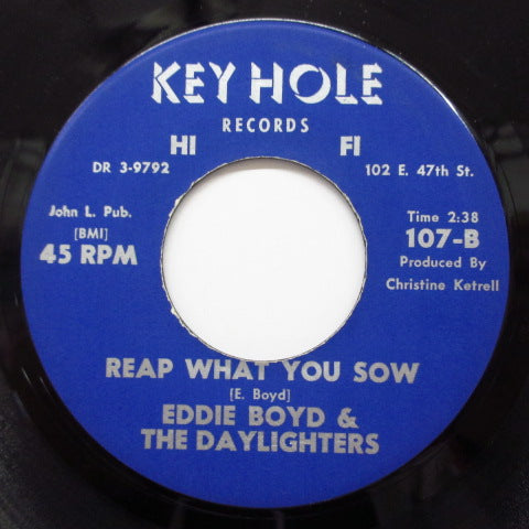 EDDIE BOYD & THE DAYLIGHTERS - Come On Home (Orig./Key Hole-107)