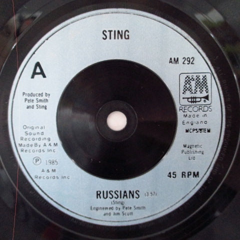 STING (スティング) - Russians (UK オリジナル 7"+PS)