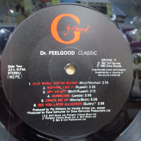 DR.FEELGOOD (ドクター・フィールグッド)  - Classic (UK 再発 LP)