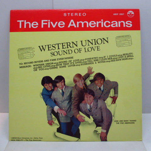 FIVE AMERICANS - Western Union (US Orig.Stereo LP)