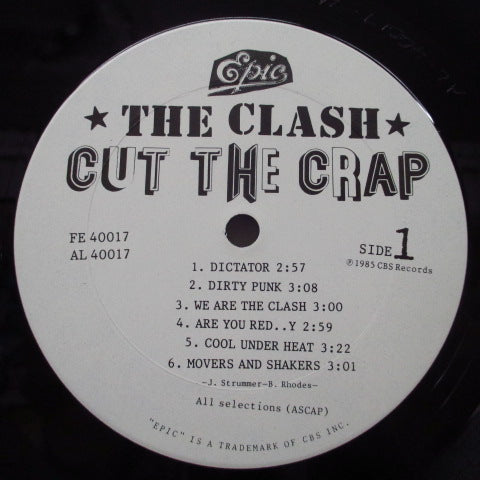 CLASH, THE (ザ・クラッシュ)  - Cut The Crap (US Orig.LP/Red Title CVR)