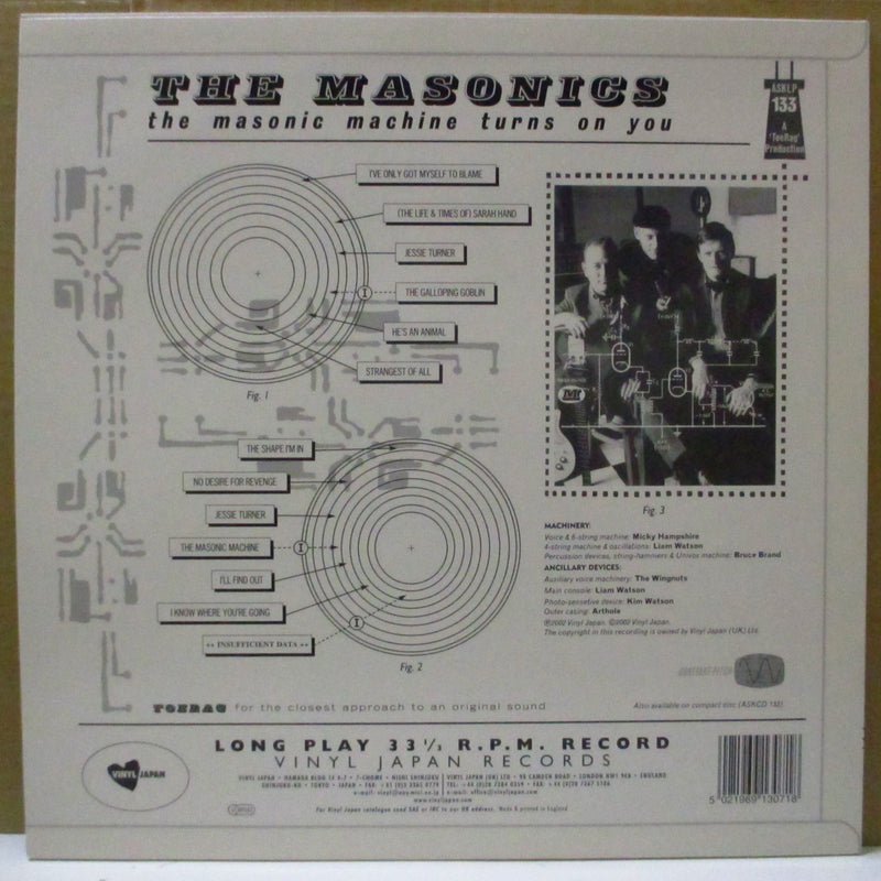 MASONICS, THE (ザ・メイソニックス)  - The Masonic Machine Turns On You (UK オリジナル LP/廃盤 New)
