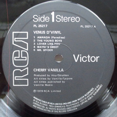 CHERRY VANILLA - Venus D’vinyl (UK Orig.LP/CS)