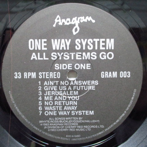 ONEWAY SYSTEM  (ワンウェイ・システム) - All Systems Go (UK オリジナル LP+インナー)
