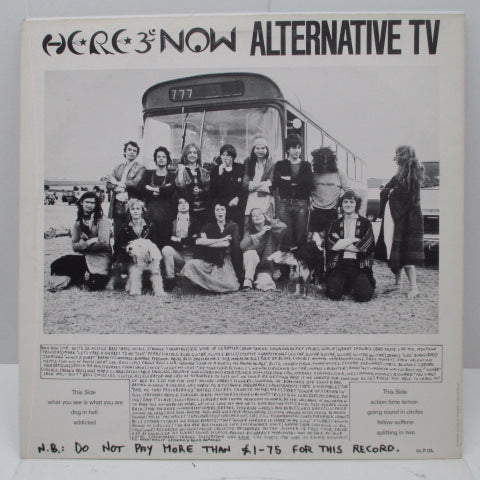ALTERNATIVE TV (オルタナティブ TV)- Here And Now – What You See... Is What You Are (UK オリジナル LP)