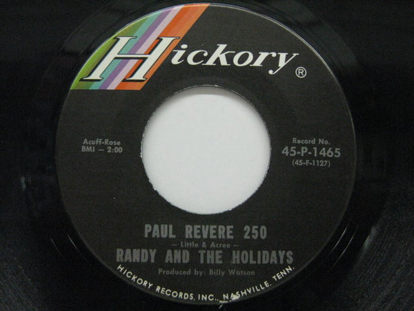 RANDY & THE HOLIDAYS - Paul Revere 250 / Living Doll
