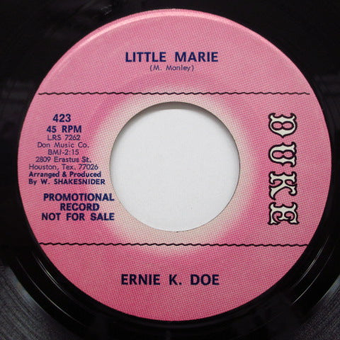 ERNIE K-DOE - Little Marie (Promo)