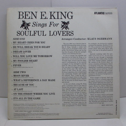 BEN E.KING (ベン E・キング) - Ben E. King Sings For Soulful Lovers (UK '66 RE Mono/CS)