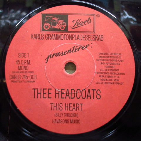HEADCOATS (ヘッドコーツ)  - This Heart (Denmark オリジナル・モノラル 7")