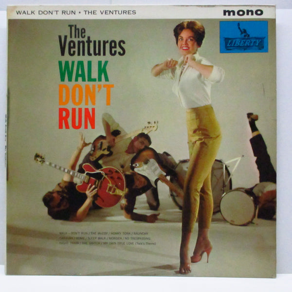 VENTURES (ベンチャーズ)  - Walk Don't Run (UK '62 オリジナル「モノラル」LP/表面コーティングジャケ)