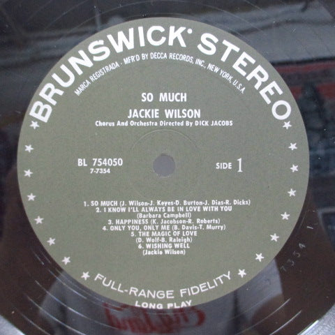 JACKIE WILSON (ジャッキー・ウィルソン)  - So Much (US Orig.Stereo LP)