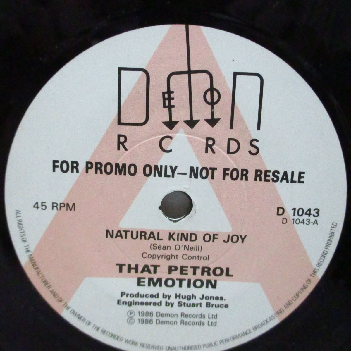 THAT PETROL EMOTION (ザット・ペトロール・エモーション)  - Natural Kind Of Joy (UK Promo 7")