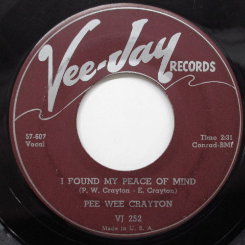 PEE WEE CRAYTON - I Found My Peace Of Mind (Orig)