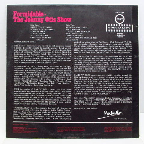 JOHNNY OTIS SHOW (ジョニー・オーティス・ショー)  - Formidable (UK Reissue LP/Re CS)