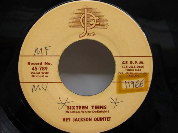 HEY JACKSON QUINTET - Sixteen Teens (Orig)