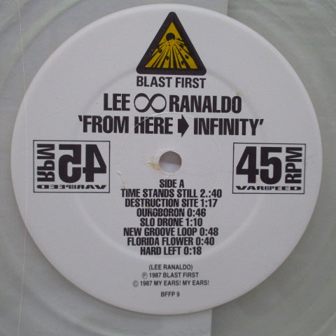 LEE RANALDO (リー・ラナルド)  - From Here To Infinity (UK 限定クリアヴァイナル LP)