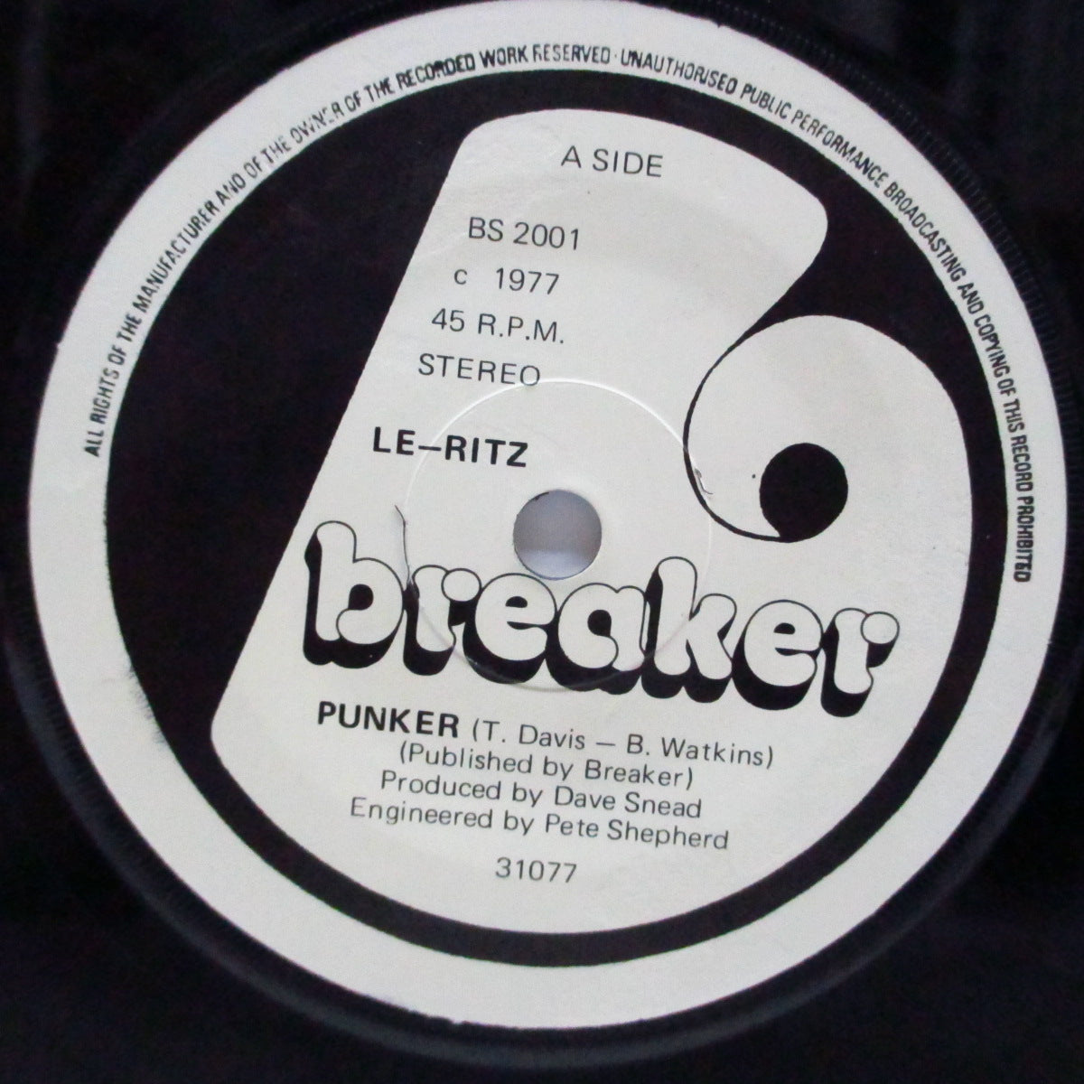 LE-RITZ - Punker / What A Sucker (UK Orig.7")