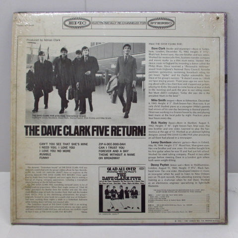 DAVE CLARK FIVE (デイブ・クラーク・ファイブ) - Return ! (US Orig.Stereo LP)