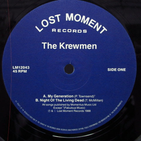 KREWMEN (クリューメン)  - My Generation (UK オリジナル 12")