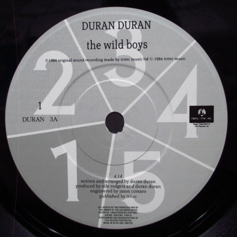 DURAN DURAN (デュラン・デュラン) - The Wild Boys (UK オリジナル・グレーラべ 7"/DURAN 3)