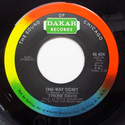 TYRONE DAVIS - One-Way Ticket (Orig)