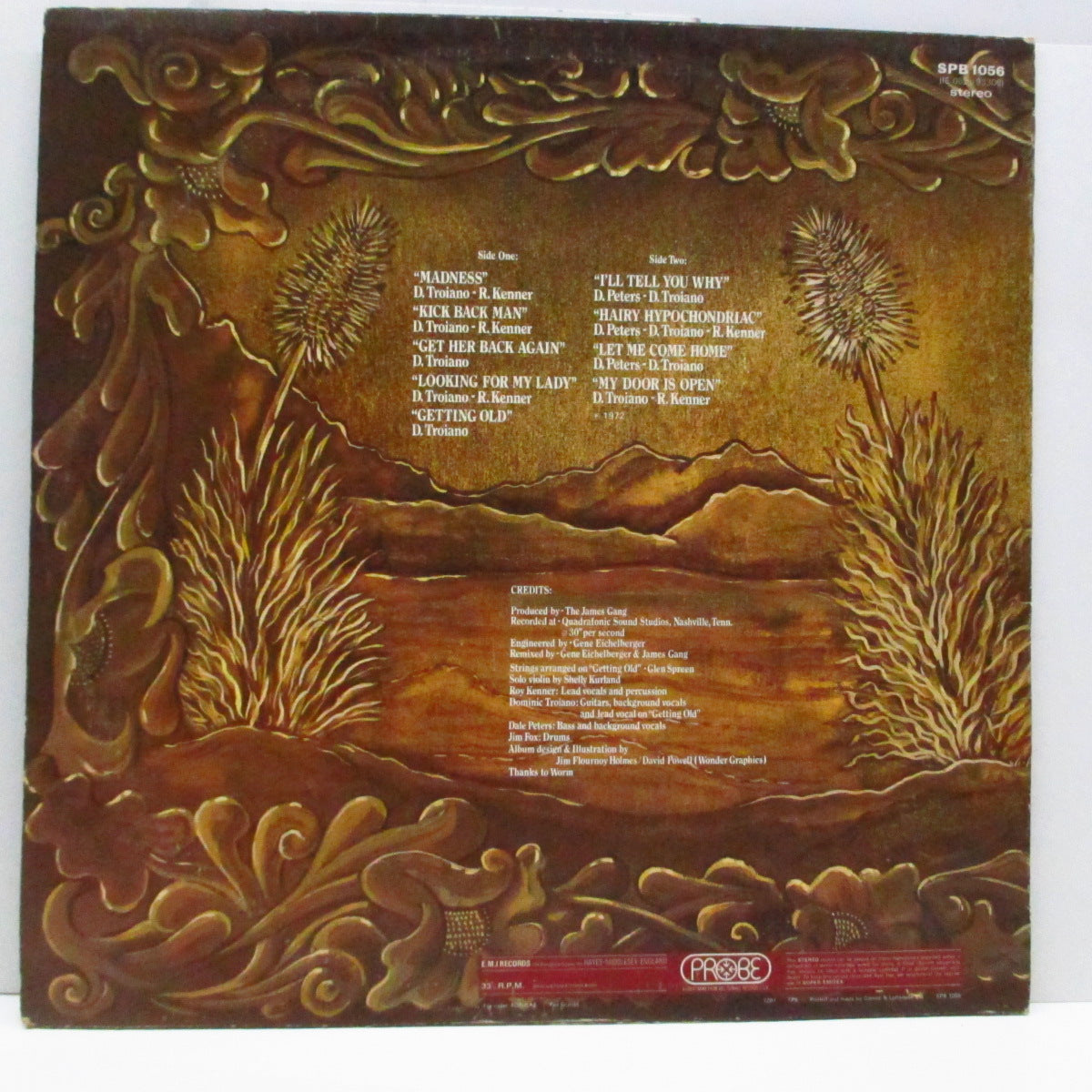 JAMES GANG (ジェームス・ギャング) - Straight Shooter (UK Orig.LP