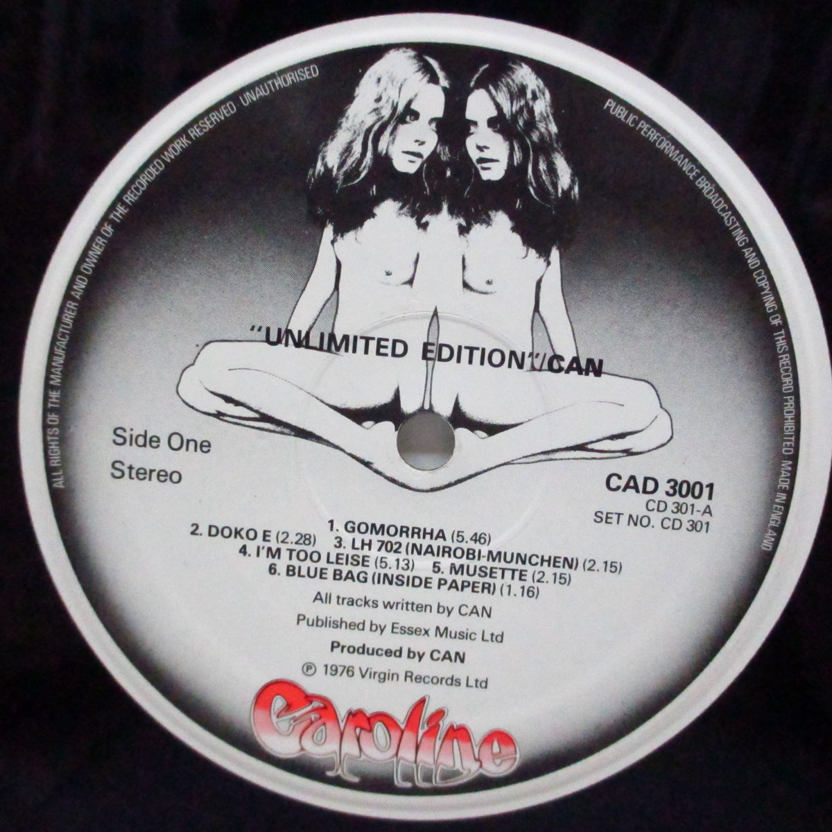 CAN (カン)  - Unlimited Edition (UK Orig.2xLP/Stickered CVR)